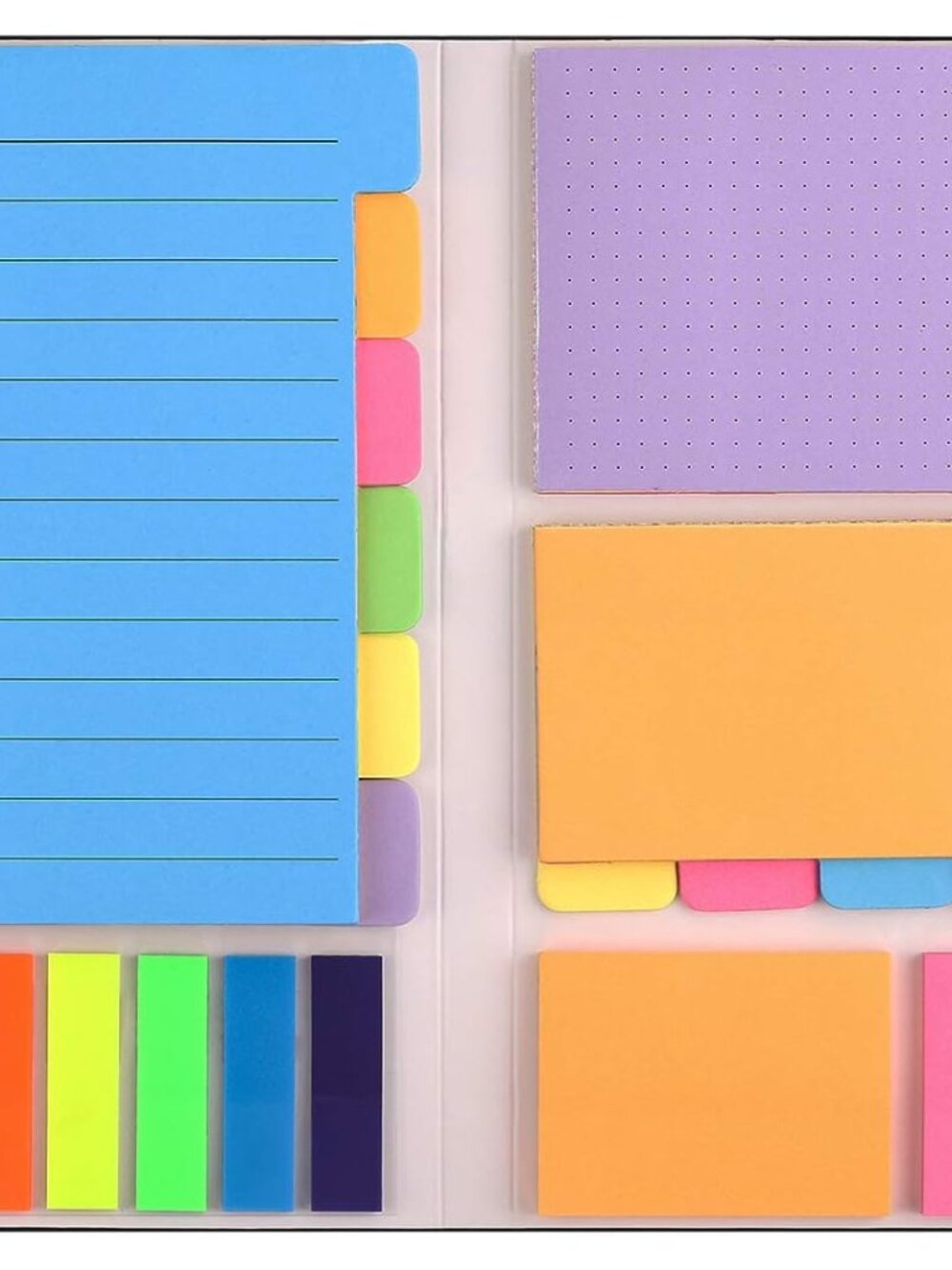 Sticky Notes Set, Post Self-Stick Notes Pads for Journaling Notebook Planner Stu